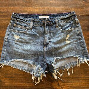 Cello Womens Size Small Shorts Distressed Cut Off Denim Blue Jean Shorts